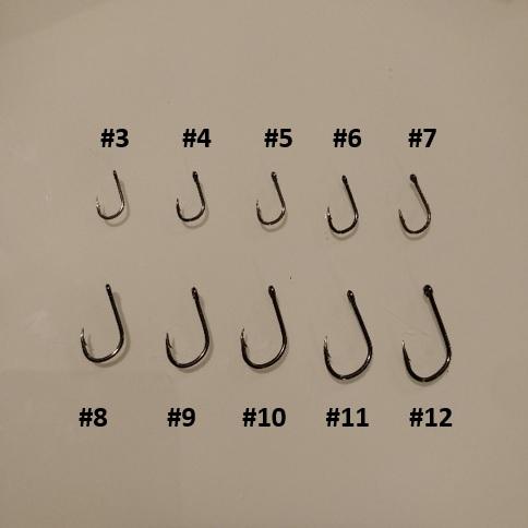 Single Hooks - Size #8 (10 Pack)  Black 'n Blue Bass Tackle Co