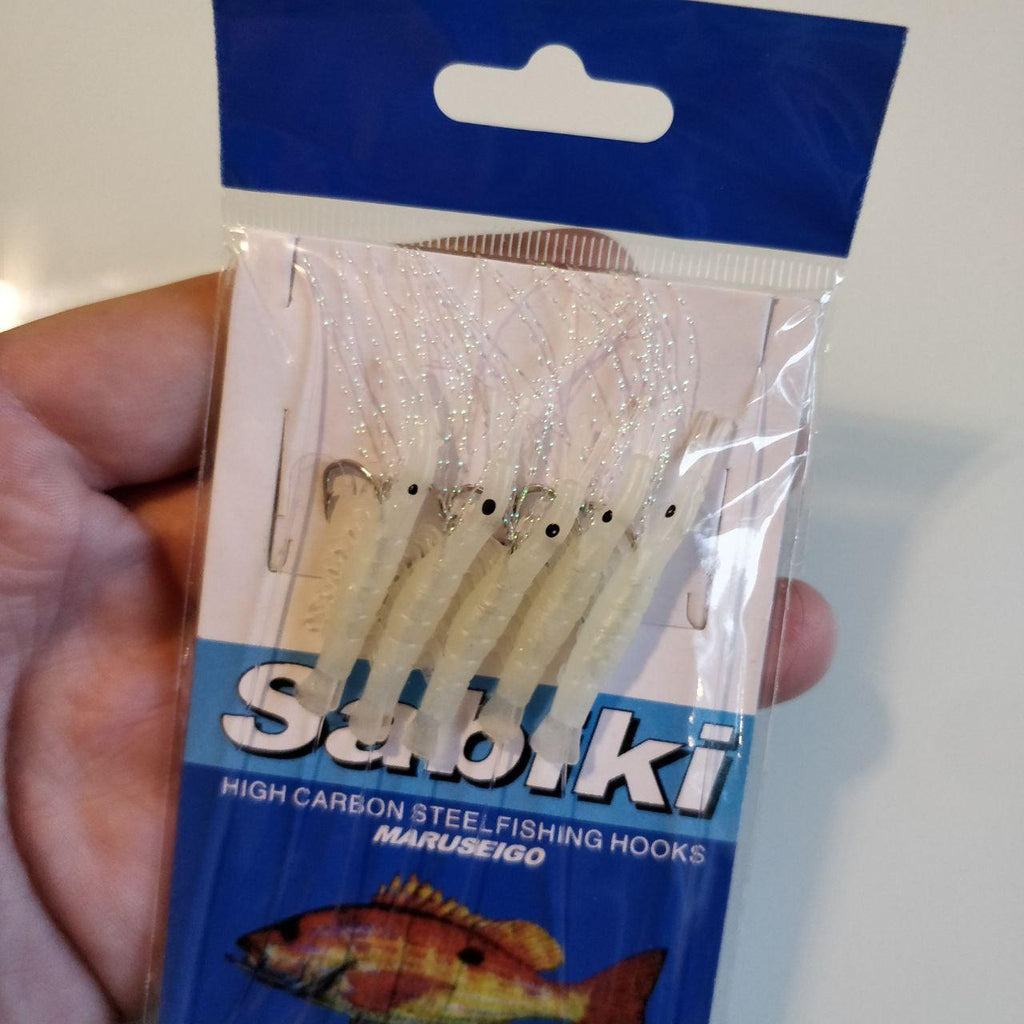Glow-in-the-Dark Sabiki Shrimp Rig – Black 'n Blue Bass Tackle Co